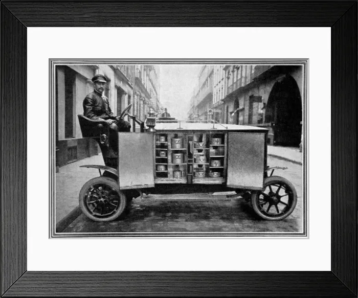 Framed Print : A kitchen in a motor car Framed Print : A kitchen in a motor car