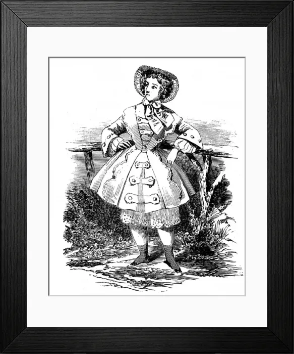 Framed Print : Paris fashions for September, 1851 Framed Print : Paris fashions for September, 1851