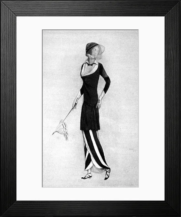 Framed Print : Futurist designer dress, 1913