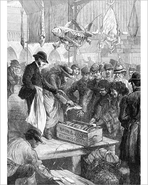 A Fish Auction in Columbia Market