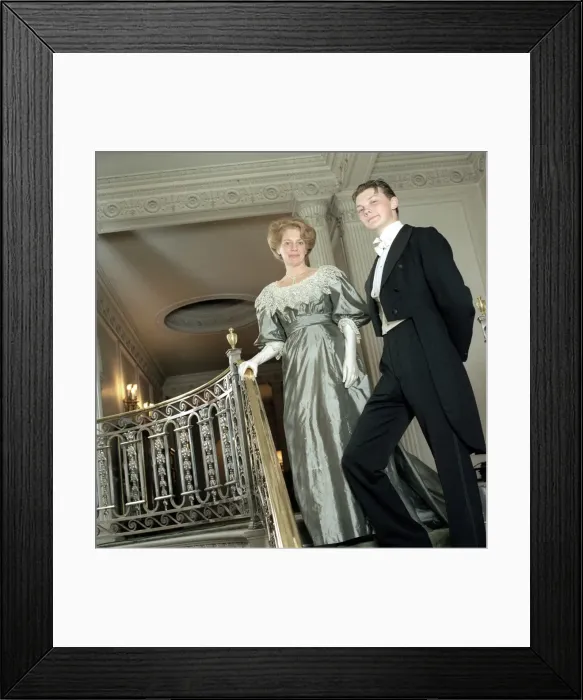 Framed Print : Edwardian Evening Dress