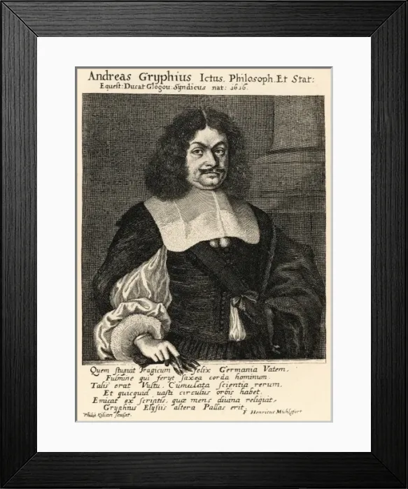 Framed Print : Andreas Gryphius Framed Print : Andreas Gryphius