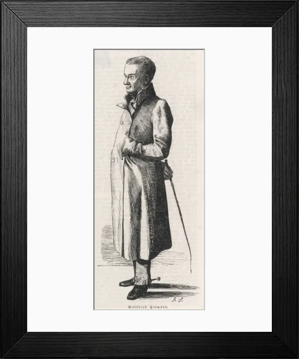 Framed Print : Johann Gottfried Hermann Framed Print : Johann Gottfried Hermann