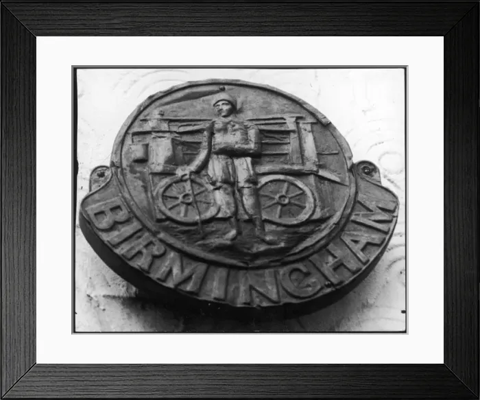 Framed Print : Birmingham Firemark Framed Print : Birmingham Firemark