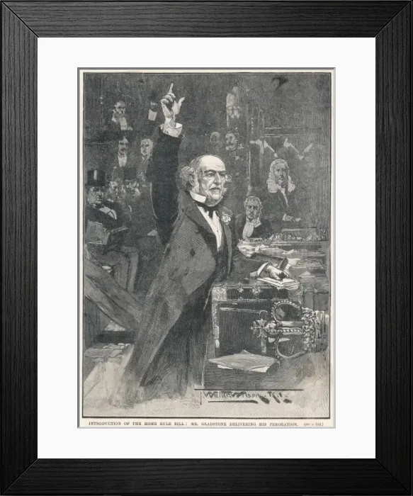 Framed Print : Gladstone in 1886 Framed Print : Gladstone in 1886
