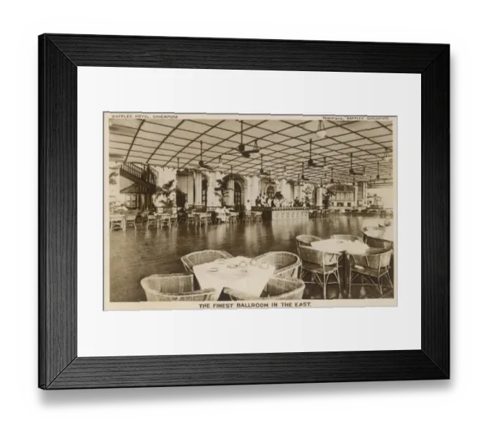 Framed Print : Raffles Hotel Ballroom Framed Print : Raffles Hotel Ballroom