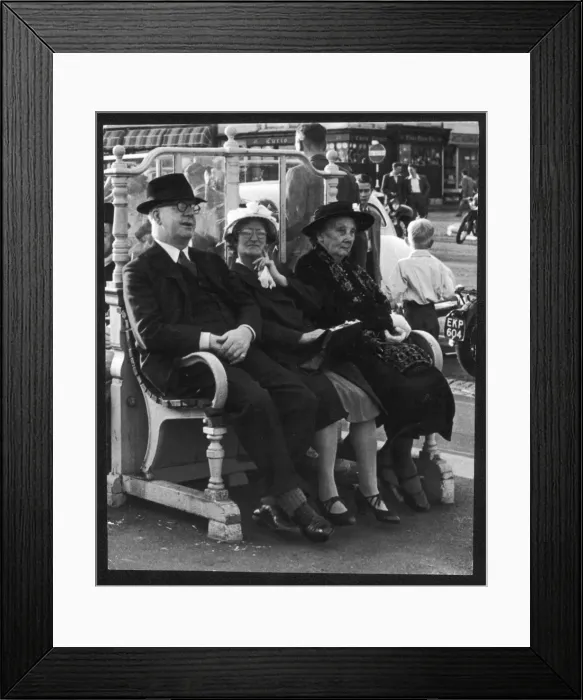 Framed Print : Brighton Bench C. 1953 Framed Print : Brighton Bench C. 1953