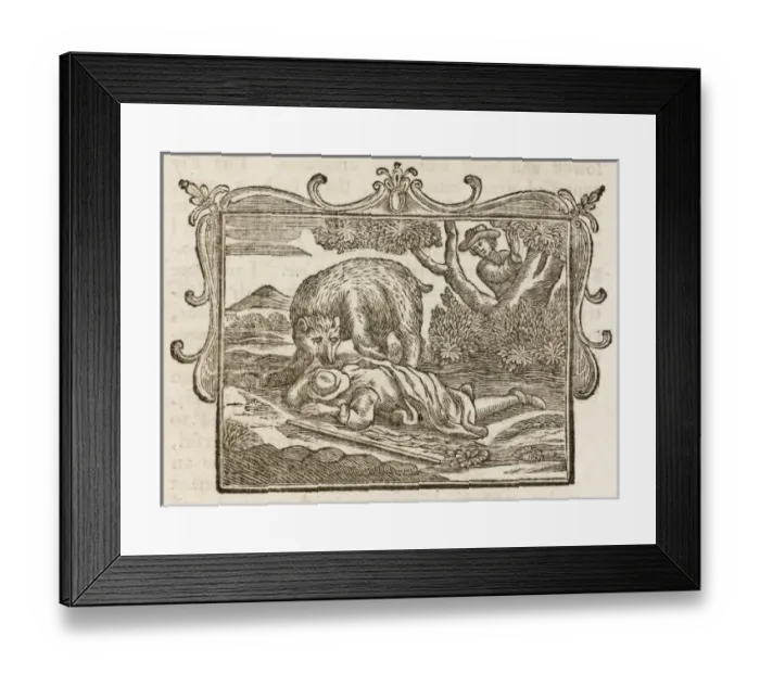 Framed Print : Bear and the Travellers Framed Print : Bear and the Travellers