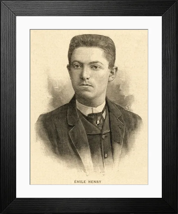 Framed Print : Emile Henry, Anarchist Framed Print : Emile Henry, Anarchist