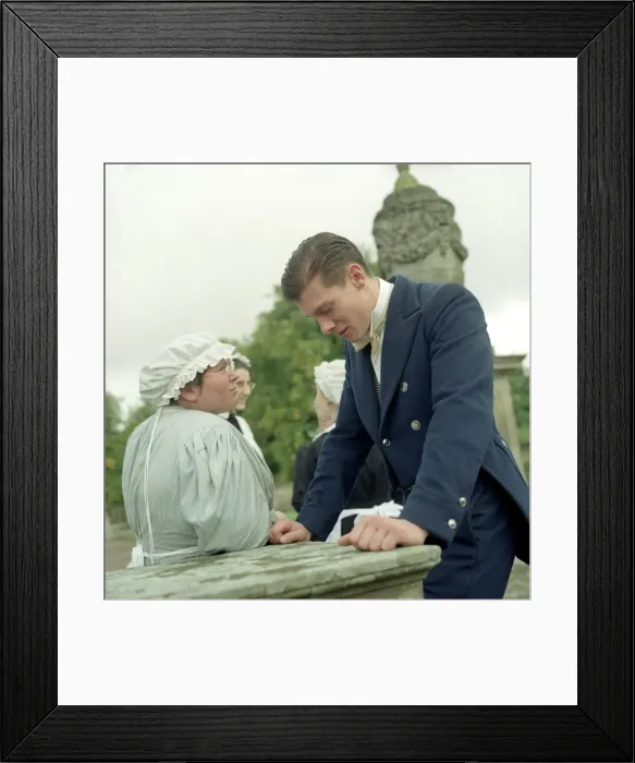 Framed Print : Servants Talking Framed Print : Servants Talking