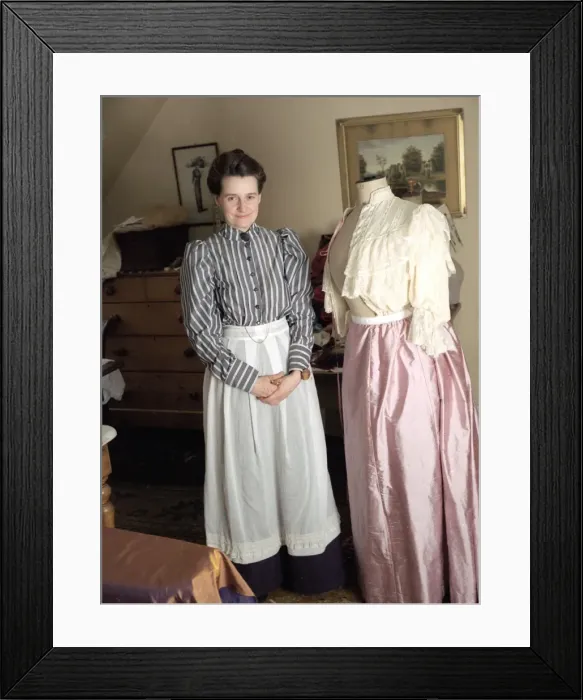 Framed Print : Edwardian Dressmaker Framed Print : Edwardian Dressmaker