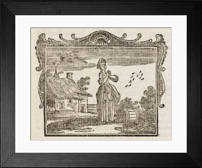 Framed Print : Fable / Maid & Milk Pail Framed Print : Fable / Maid & Milk Pail