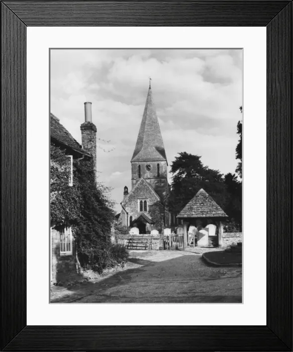Framed Print : Church in Shere, Surrey Framed Print : Church in Shere, Surrey