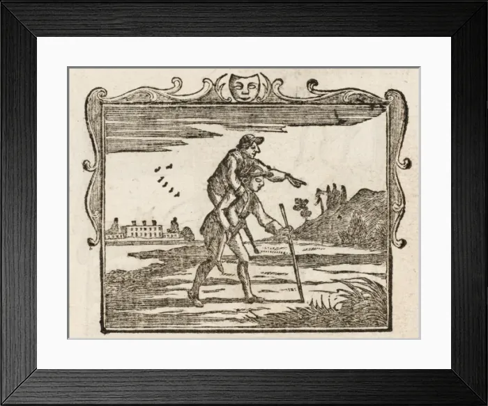 Framed Print : Fable / Blind Man & Lame Framed Print : Fable / Blind Man & Lame