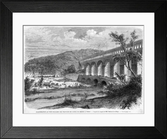 Framed Print : France Pont Du Gard Framed Print : France Pont Du Gard