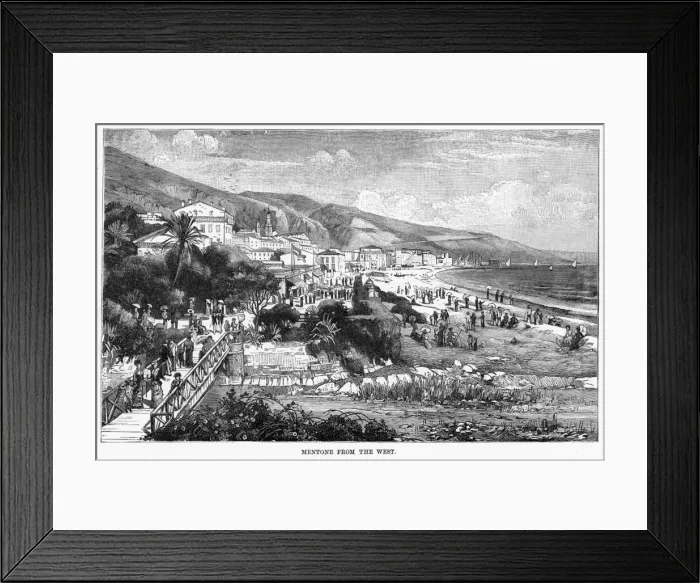 Framed Print : France Menton Framed Print : France Menton