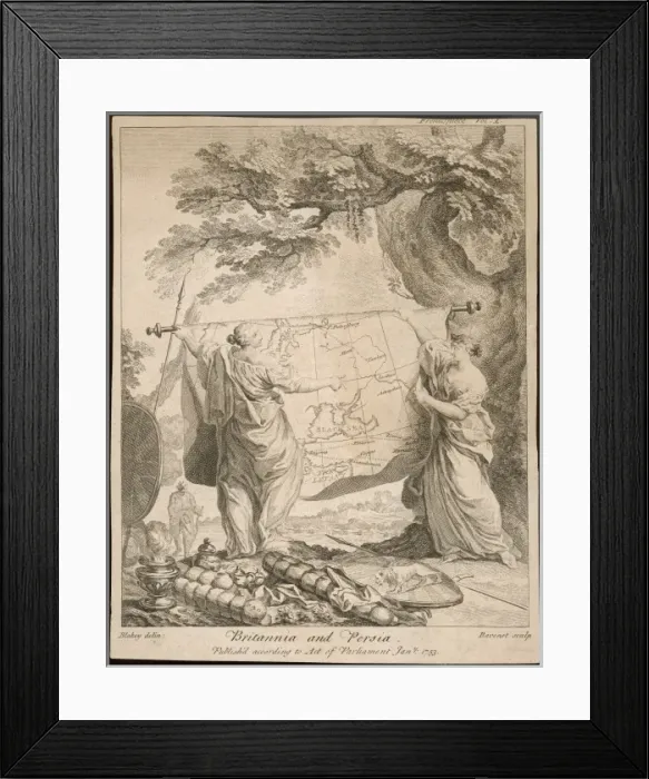 Framed Print : Britannia and Iran Framed Print : Britannia and Iran