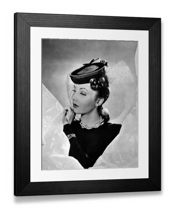 Framed Print : Head-wear fashions for Spring 1939 Framed Print : Head-wear fashions for Spring 1939