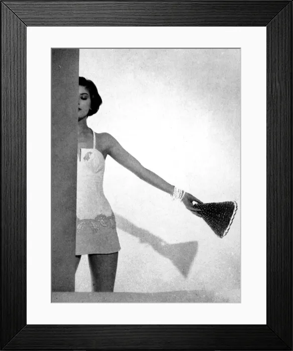 Framed Print : Swimwear Fashion for 1956