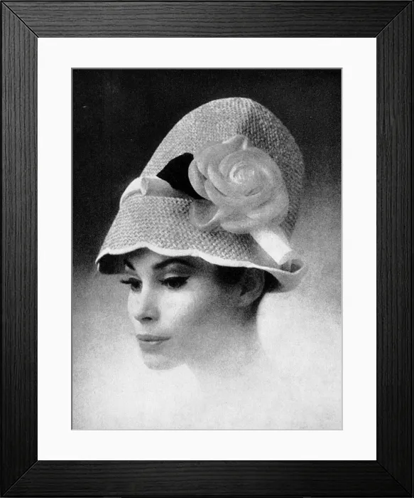 Framed Print : Headwear Fashion, 1964 Framed Print : Headwear Fashion, 1964