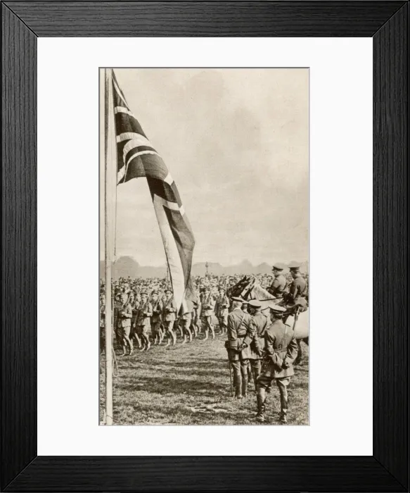 Framed Print : Field-Marshal Lord French inspecting soldiers in Hyde Park Framed Print : Field-Marshal Lord French inspecting soldiers in Hyde Park