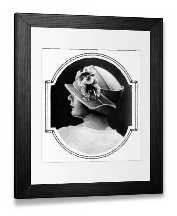 Framed Print : Summer head-wear, 1926 Framed Print : Summer head-wear, 1926