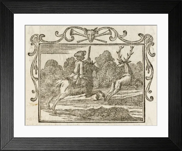 Framed Print : Fable / Horse & the Stag Framed Print : Fable / Horse & the Stag