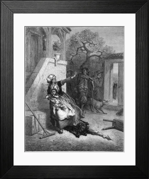 Framed Print : Wolf, Mother & her Child Framed Print : Wolf, Mother & her Child