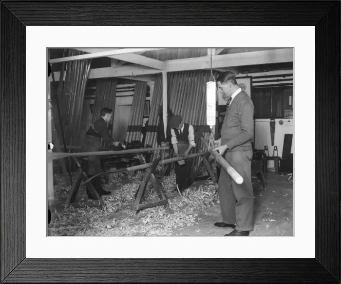 Framed Print : Making Oars 1930 Framed Print : Making Oars 1930