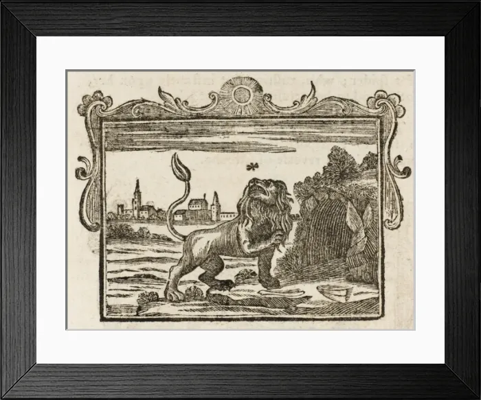 Framed Print : The Lion and the Gnat Framed Print : The Lion and the Gnat