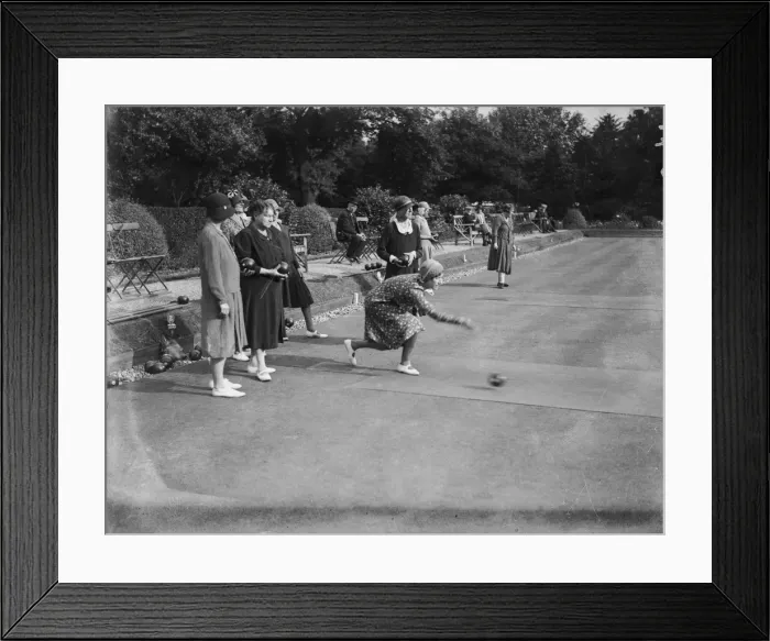 Framed Print : Ladies Bowling Club Framed Print : Ladies Bowling Club