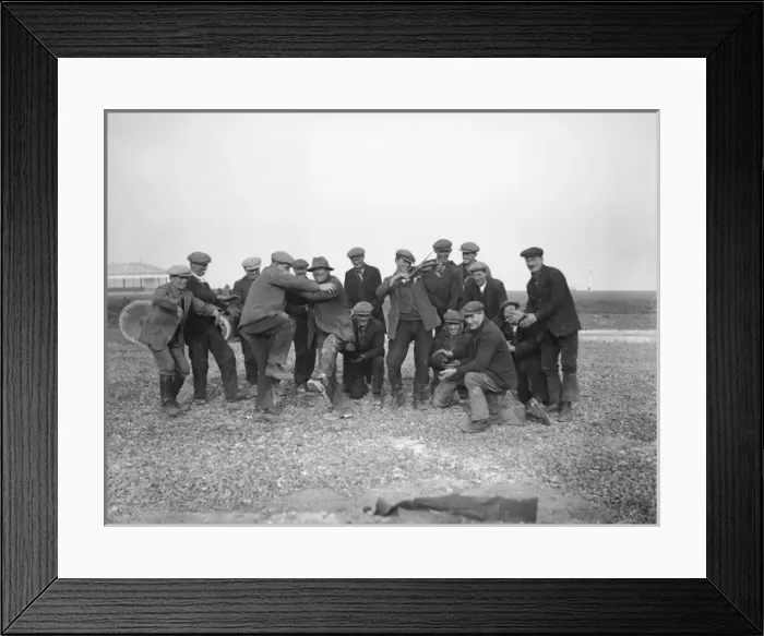 Framed Print : Dancing Roadmenders Framed Print : Dancing Roadmenders
