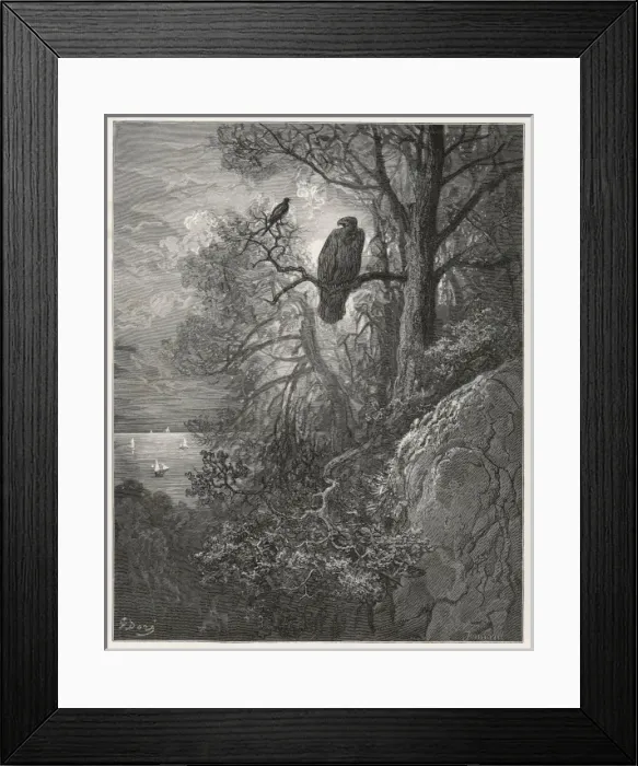 Framed Print : Fable / Eagle & Magpie Framed Print : Fable / Eagle & Magpie