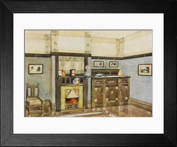 Framed Print : Art Noveau Dining Framed Print : Art Noveau Dining