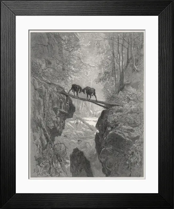 Framed Print : Fable / Two Goats Framed Print : Fable / Two Goats