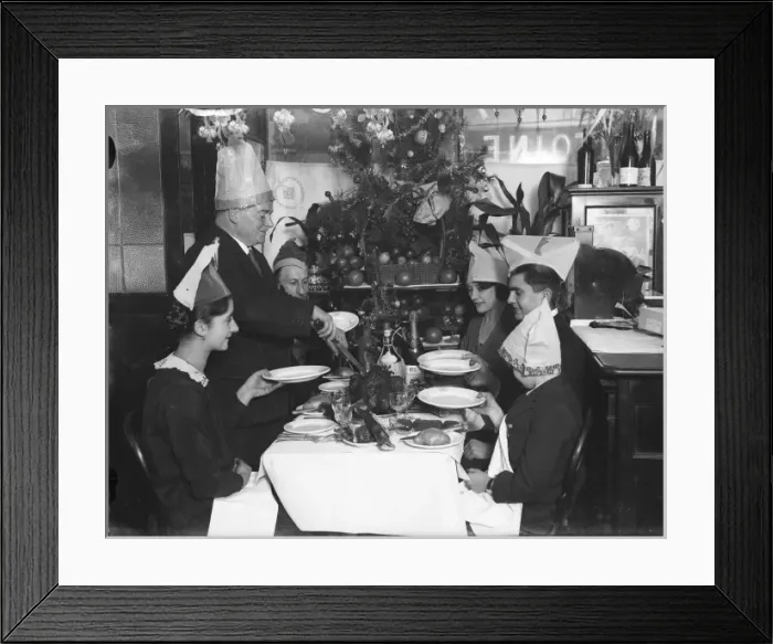 Framed Print : Christmas Dinner 1931 Framed Print : Christmas Dinner 1931