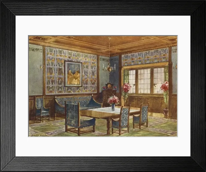 Framed Print : Period Dining Room Framed Print : Period Dining Room
