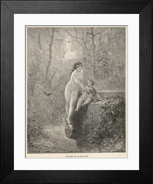 Framed Print : Fortune and the Child Framed Print : Fortune and the Child