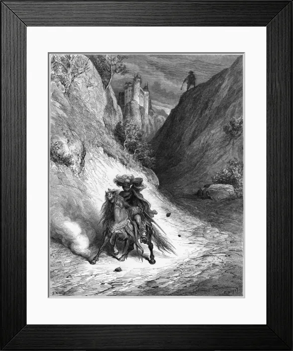 Framed Print : Fable  /  Lion & Gnat