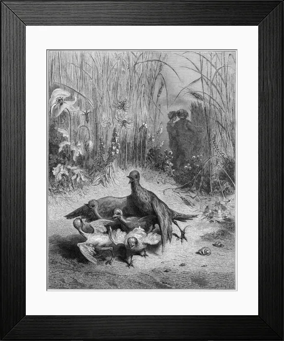 Framed Print : Lark, Brood & Farmer Framed Print : Lark, Brood & Farmer