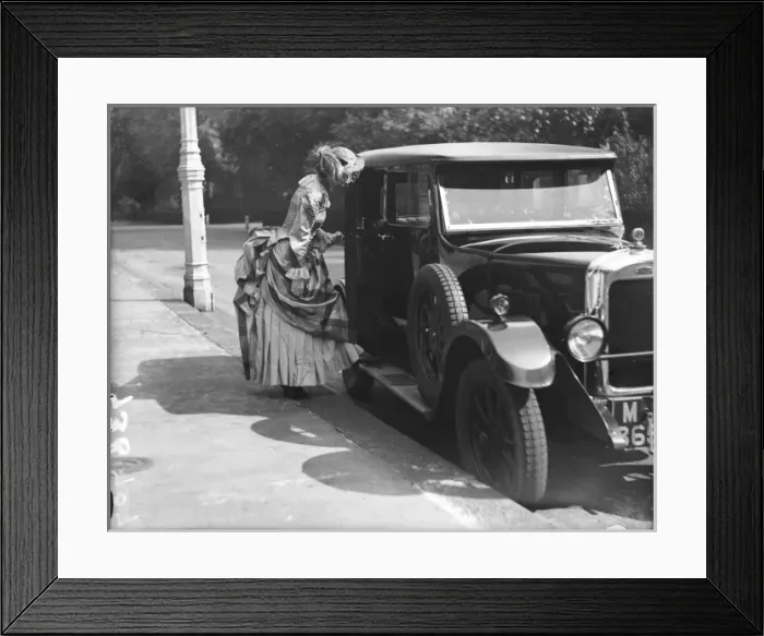 Framed Print : The Bustle & Motor Car Framed Print : The Bustle & Motor Car