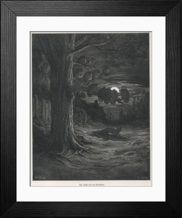 Framed Print : Fable / Fox and Turkeys Framed Print : Fable / Fox and Turkeys