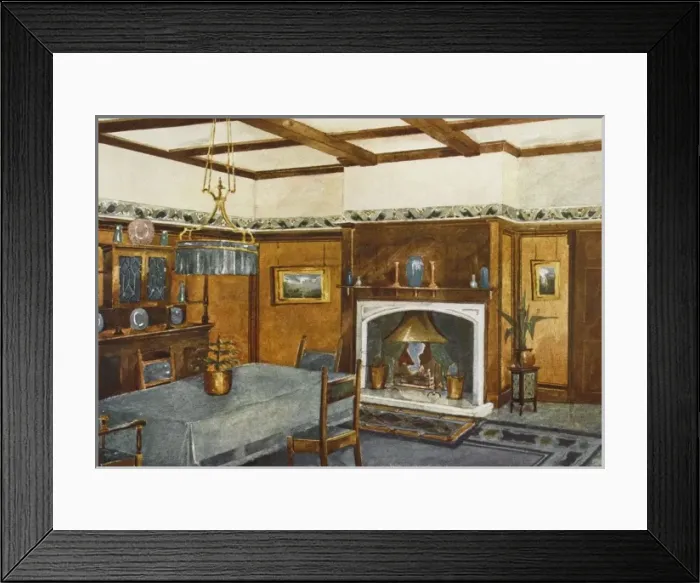 Framed Print : Traditional Dining Room Framed Print : Traditional Dining Room