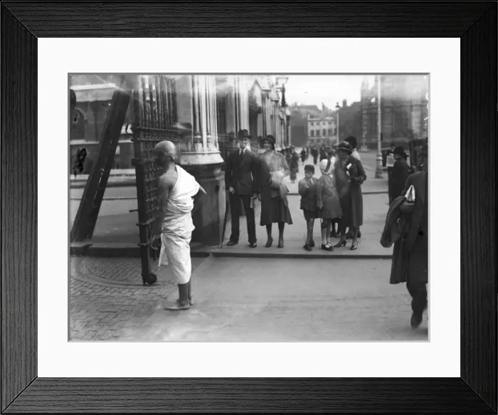 Framed Print : Gandhi Impersonator Framed Print : Gandhi Impersonator