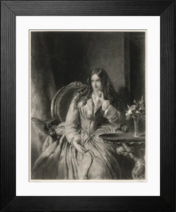 Framed Print : Jeanne Comtesse LA Motte Framed Print : Jeanne Comtesse LA Motte