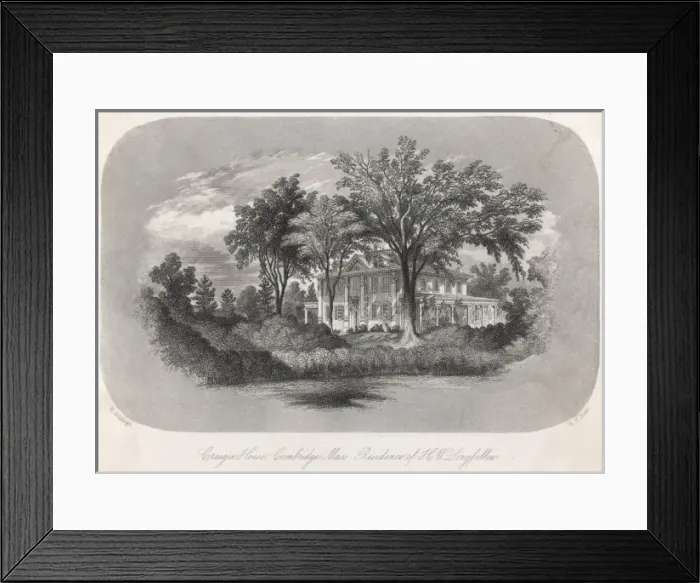 Framed Print : Longfellow home - 4 Framed Print : Longfellow home - 4