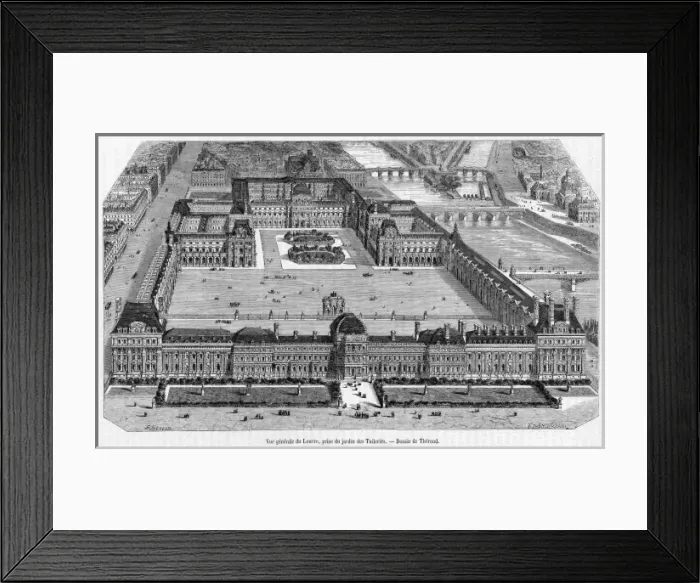 Framed Print : Paris Louvre Tuileries Framed Print : Paris Louvre Tuileries