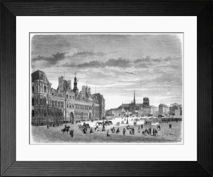 Framed Print : Paris Hotel De Ville Framed Print : Paris Hotel De Ville