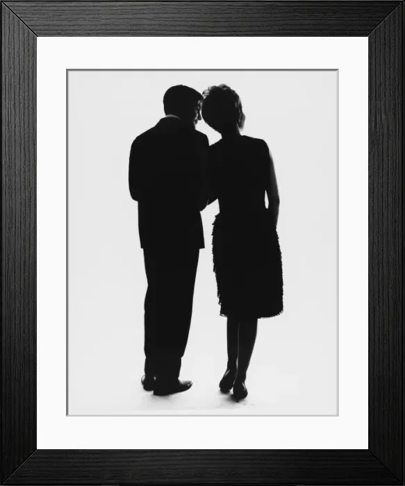 Framed Print : Couple in Formal Dress Framed Print : Couple in Formal Dress