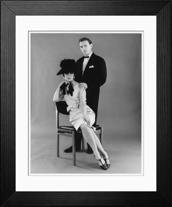 Framed Print : Couple in Formal Dress Framed Print : Couple in Formal Dress